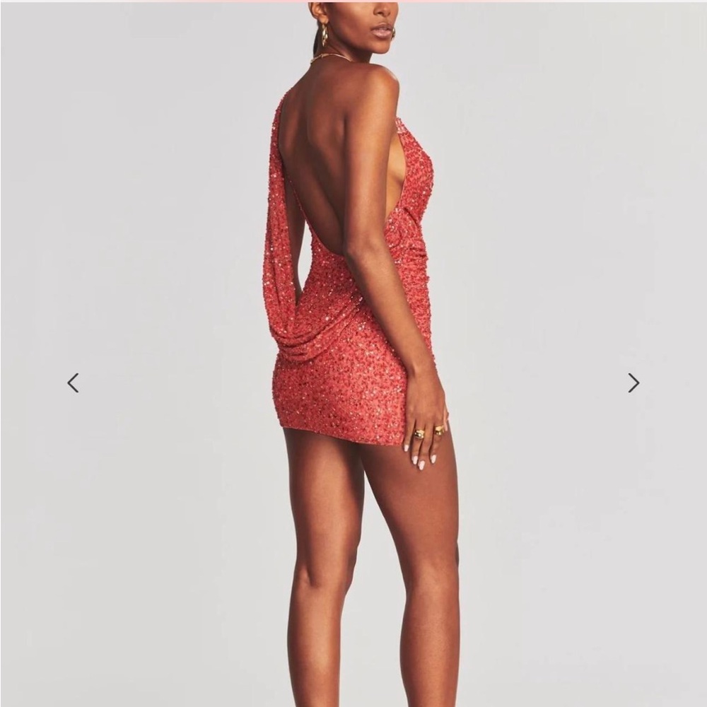 Retrofete | Retrofête ESME SEQUIN DRESS in Calypso Coral.